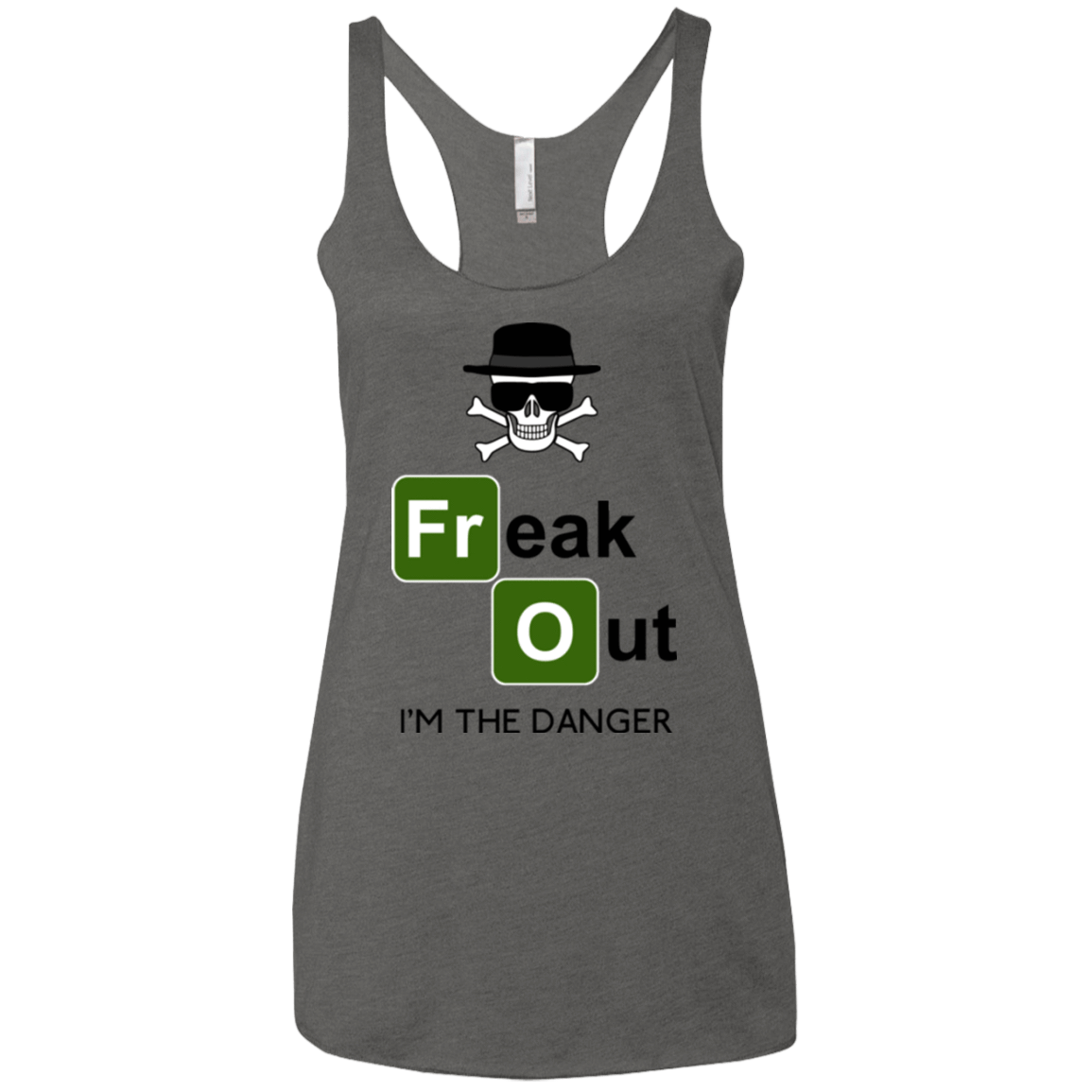 T-Shirts Premium Heather / X-Small Freaking danger Women's Triblend Racerback Tank