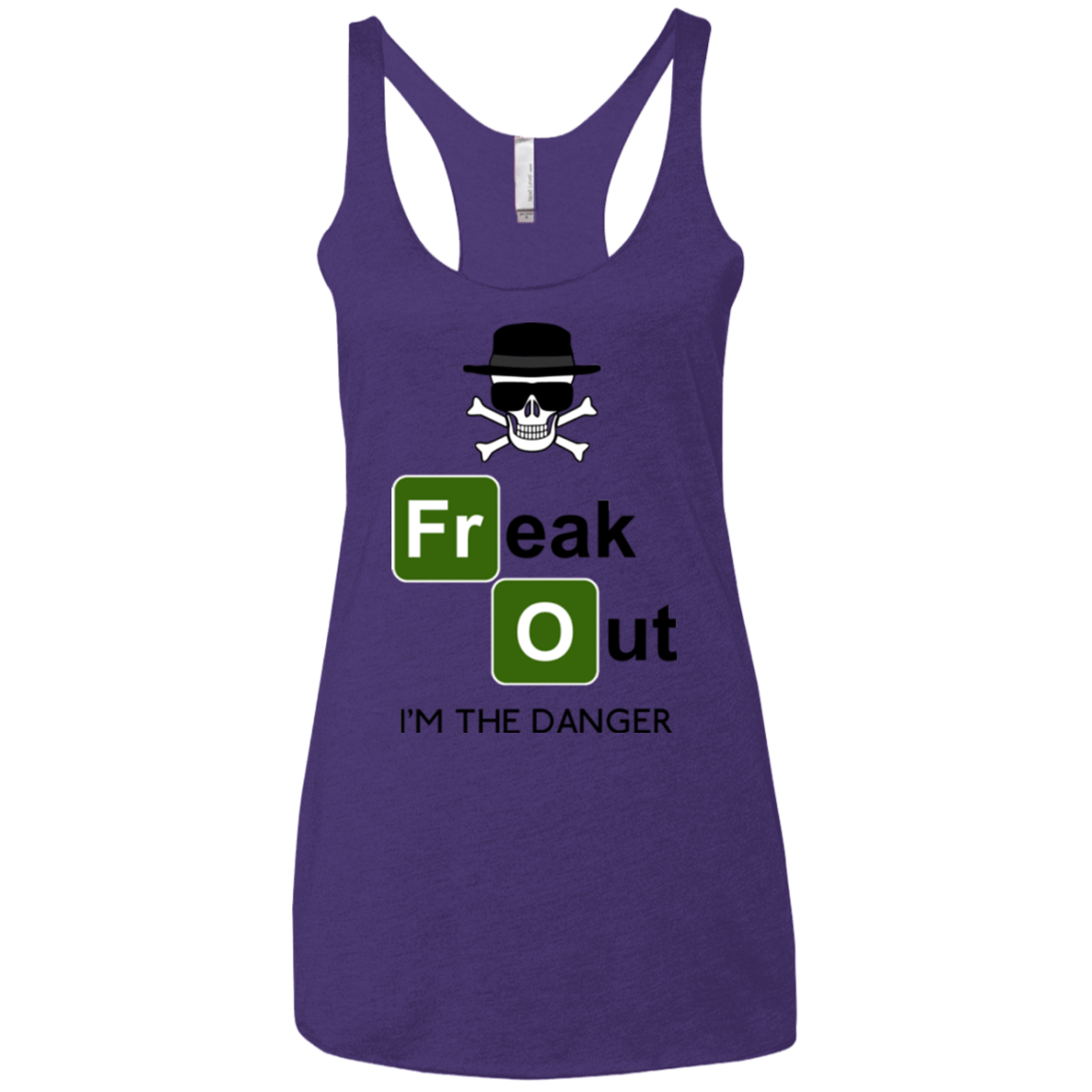 T-Shirts Purple / X-Small Freaking danger Women's Triblend Racerback Tank