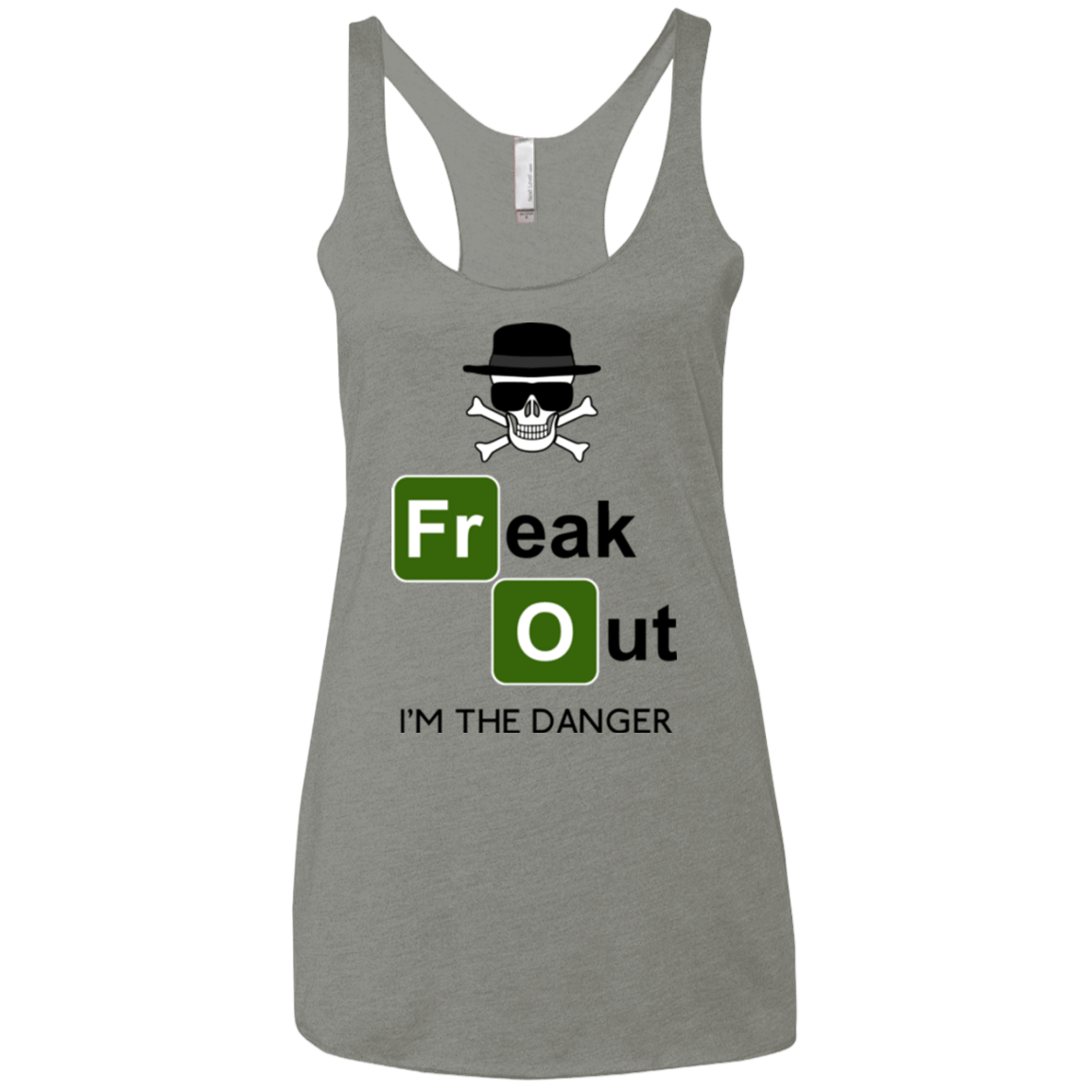 T-Shirts Venetian Grey / X-Small Freaking danger Women's Triblend Racerback Tank