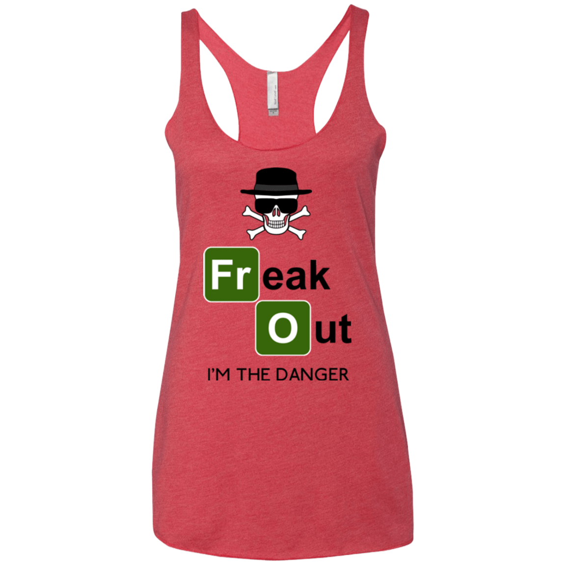 T-Shirts Vintage Red / X-Small Freaking danger Women's Triblend Racerback Tank