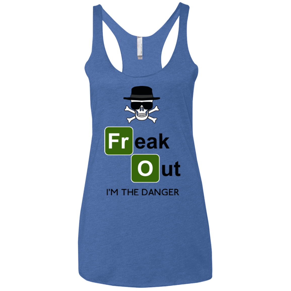 T-Shirts Vintage Royal / X-Small Freaking danger Women's Triblend Racerback Tank