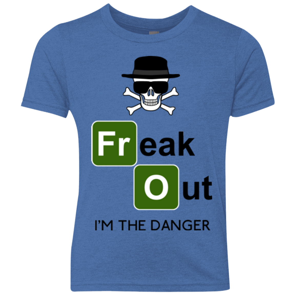 T-Shirts Vintage Royal / YXS Freaking danger Youth Triblend T-Shirt