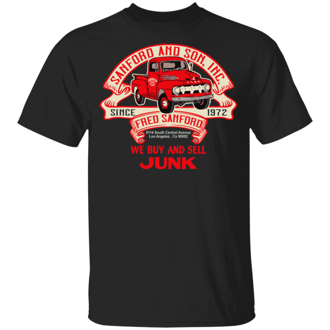 T-Shirts Black / YXS Fred Sanford Ribbon Truck Youth T-Shirt