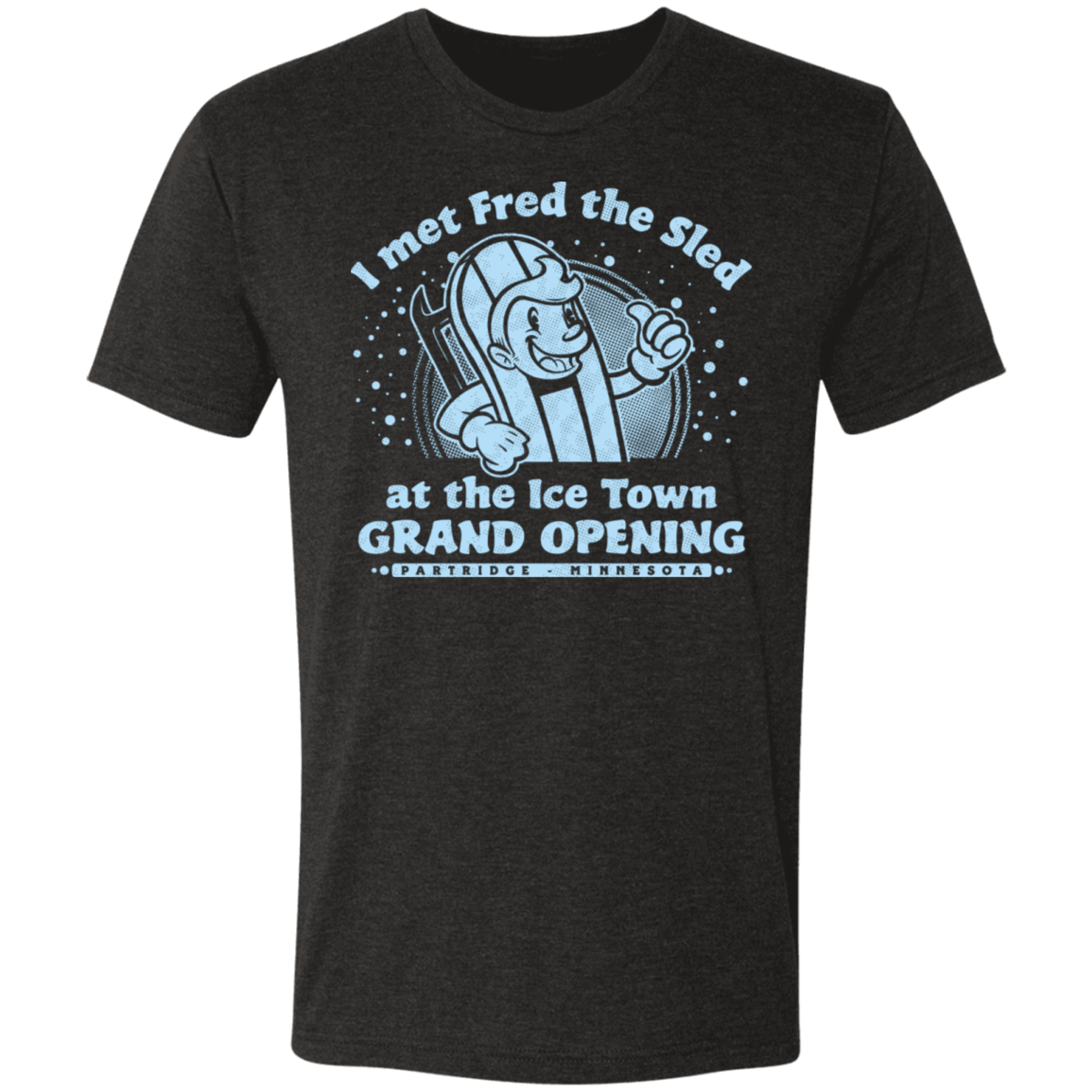 T-Shirts Vintage Black / S Fred The Sled GRAND OPENING Men's Triblend T-Shirt