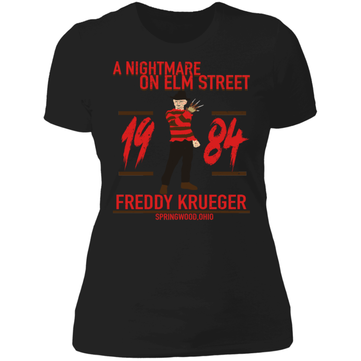 T-Shirts Black / X-Small Freddy 1984 Women's Premium T-Shirt
