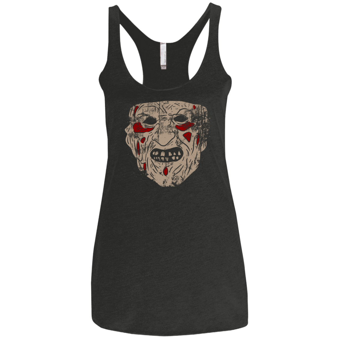T-Shirts Vintage Black / X-Small Freddy Grunge Women's Triblend Racerback Tank
