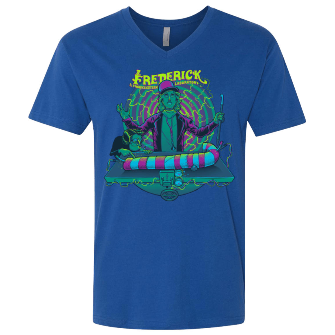 T-Shirts Royal / X-Small FREDERICK Men's Premium V-Neck