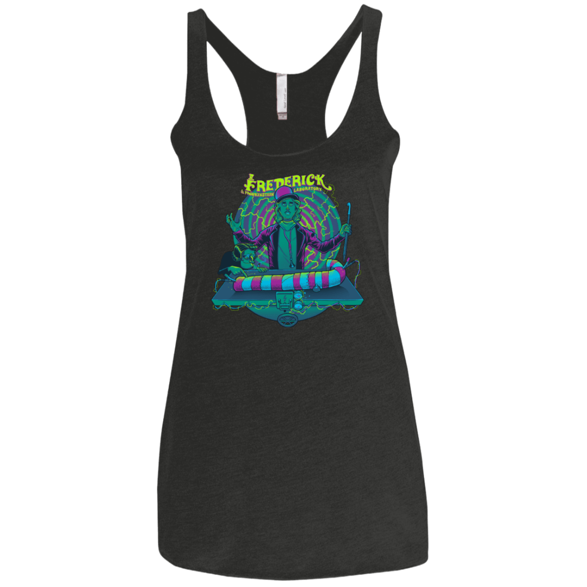 T-Shirts Vintage Black / X-Small FREDERICK Women's Triblend Racerback Tank