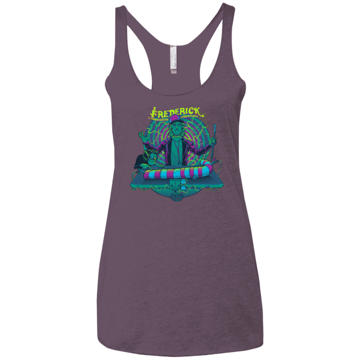T-Shirts Vintage Purple / X-Small FREDERICK Women's Triblend Racerback Tank