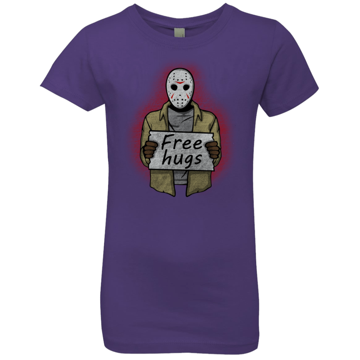 T-Shirts Purple Rush / YXS Free Hugs Jason Girls Premium T-Shirt