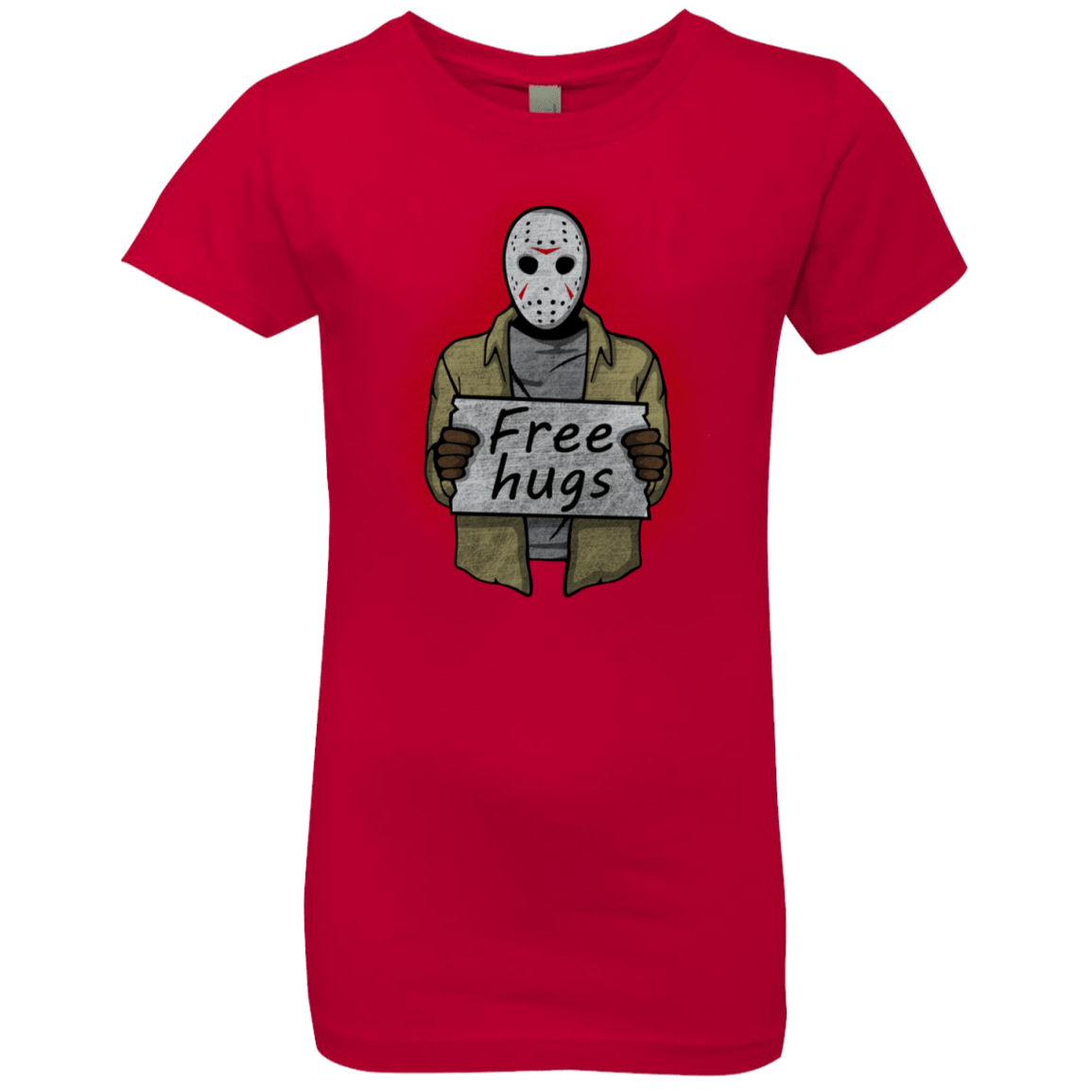 T-Shirts Red / YXS Free Hugs Jason Girls Premium T-Shirt