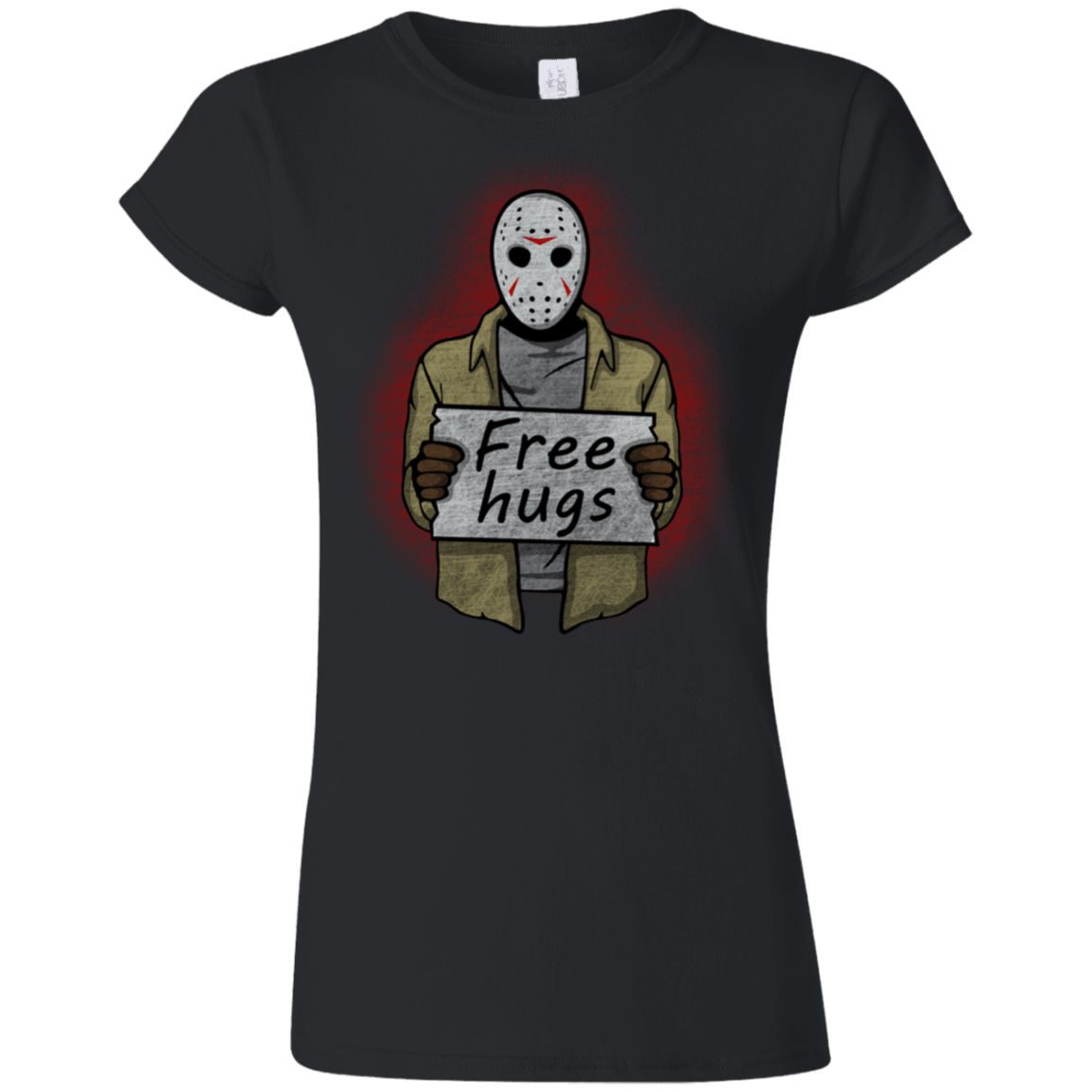 T-Shirts Black / S Free Hugs Jason Junior Slimmer-Fit T-Shirt