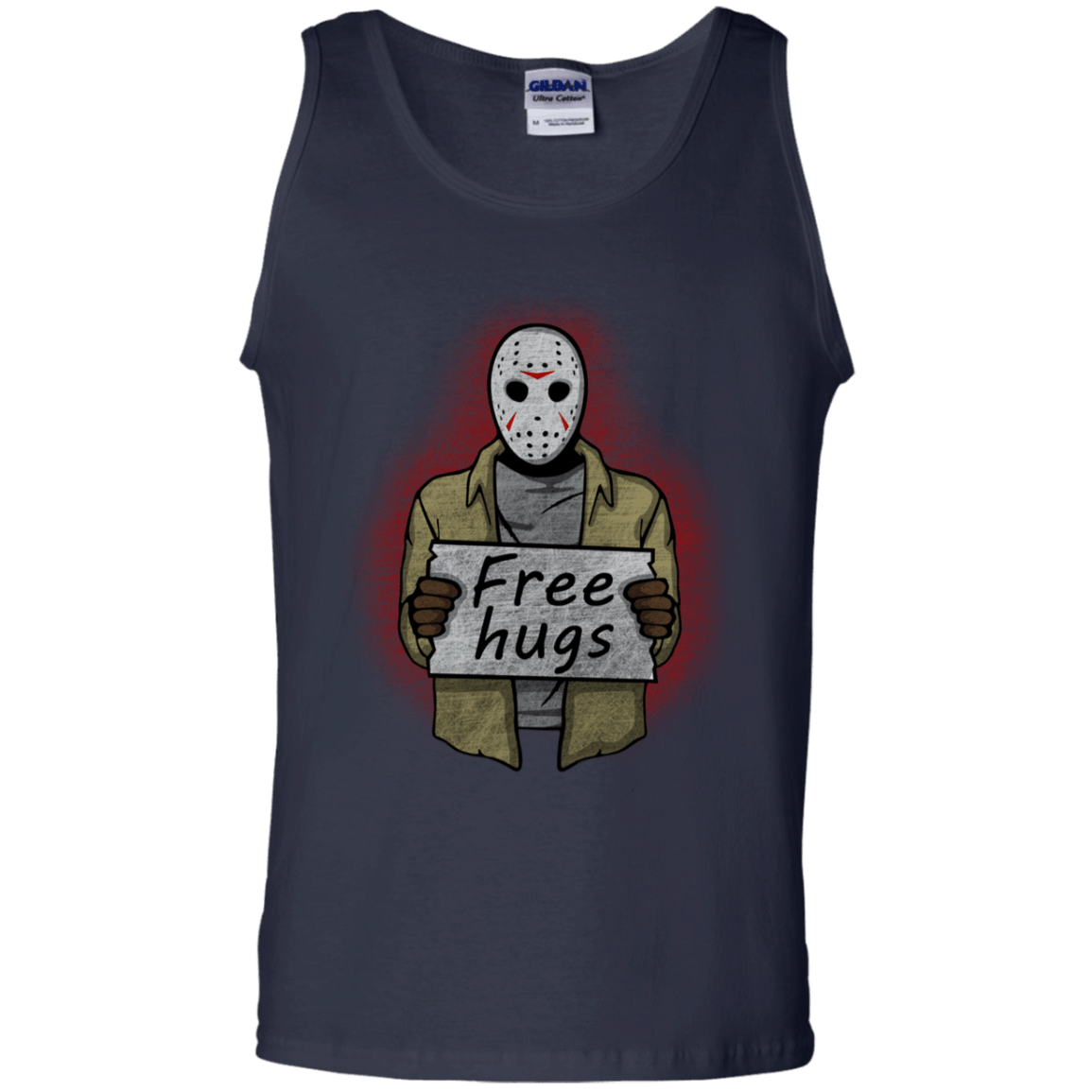 T-Shirts Navy / S Free Hugs Jason Men's Tank Top