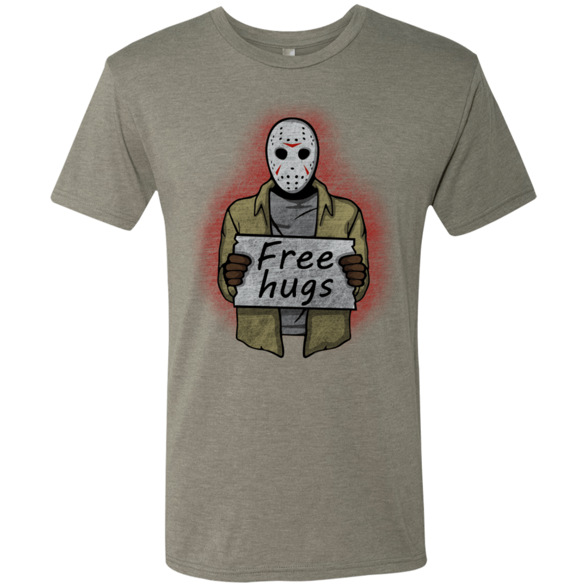 T-Shirts Venetian Grey / S Free Hugs Jason Men's Triblend T-Shirt