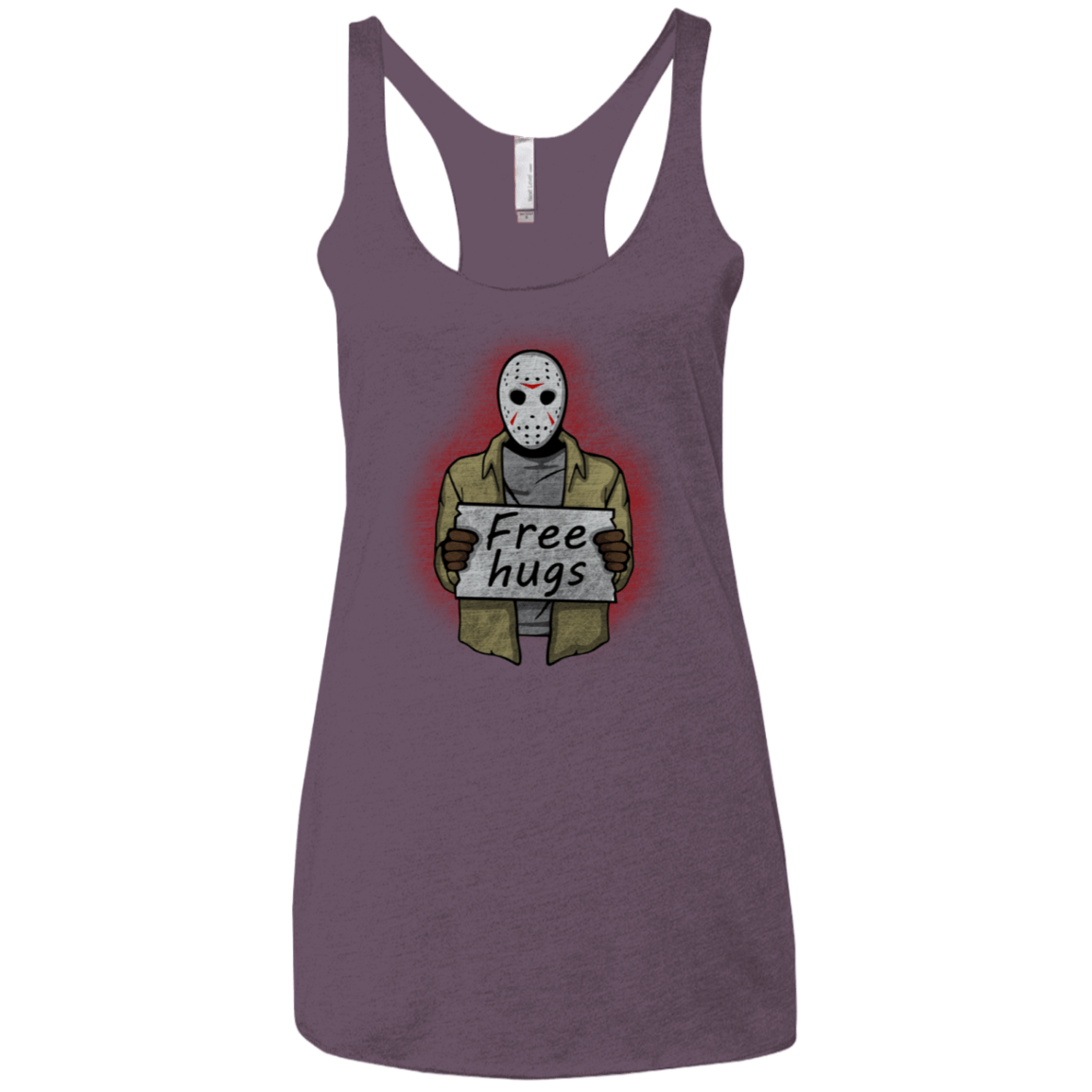 T-Shirts Vintage Purple / X-Small Free Hugs Jason Women's Triblend Racerback Tank