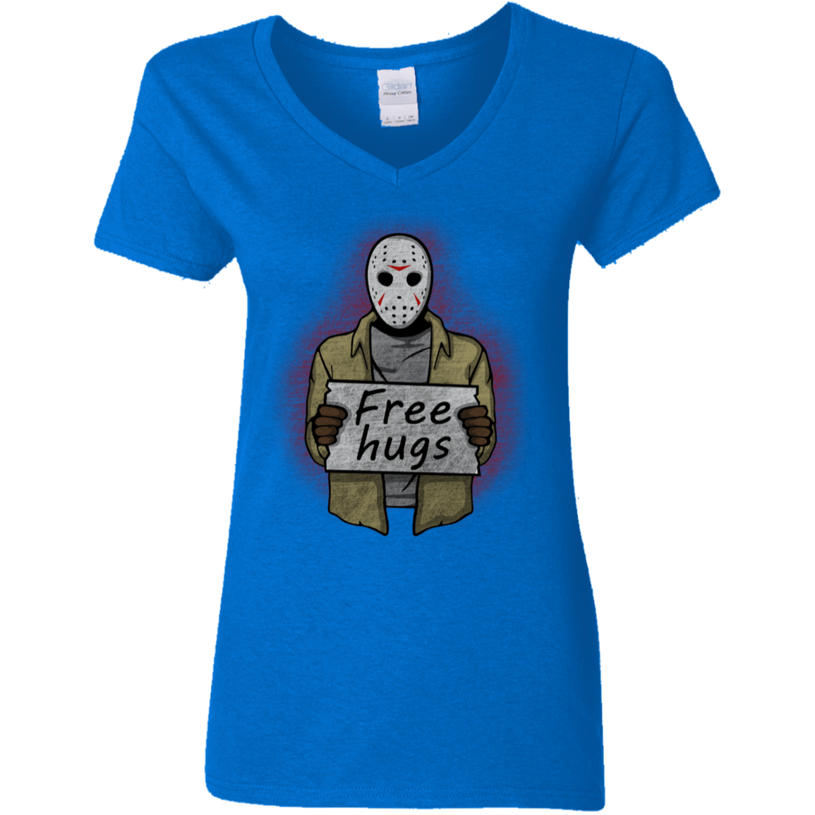 T-Shirts Royal / S Free Hugs Jason Women's V-Neck T-Shirt