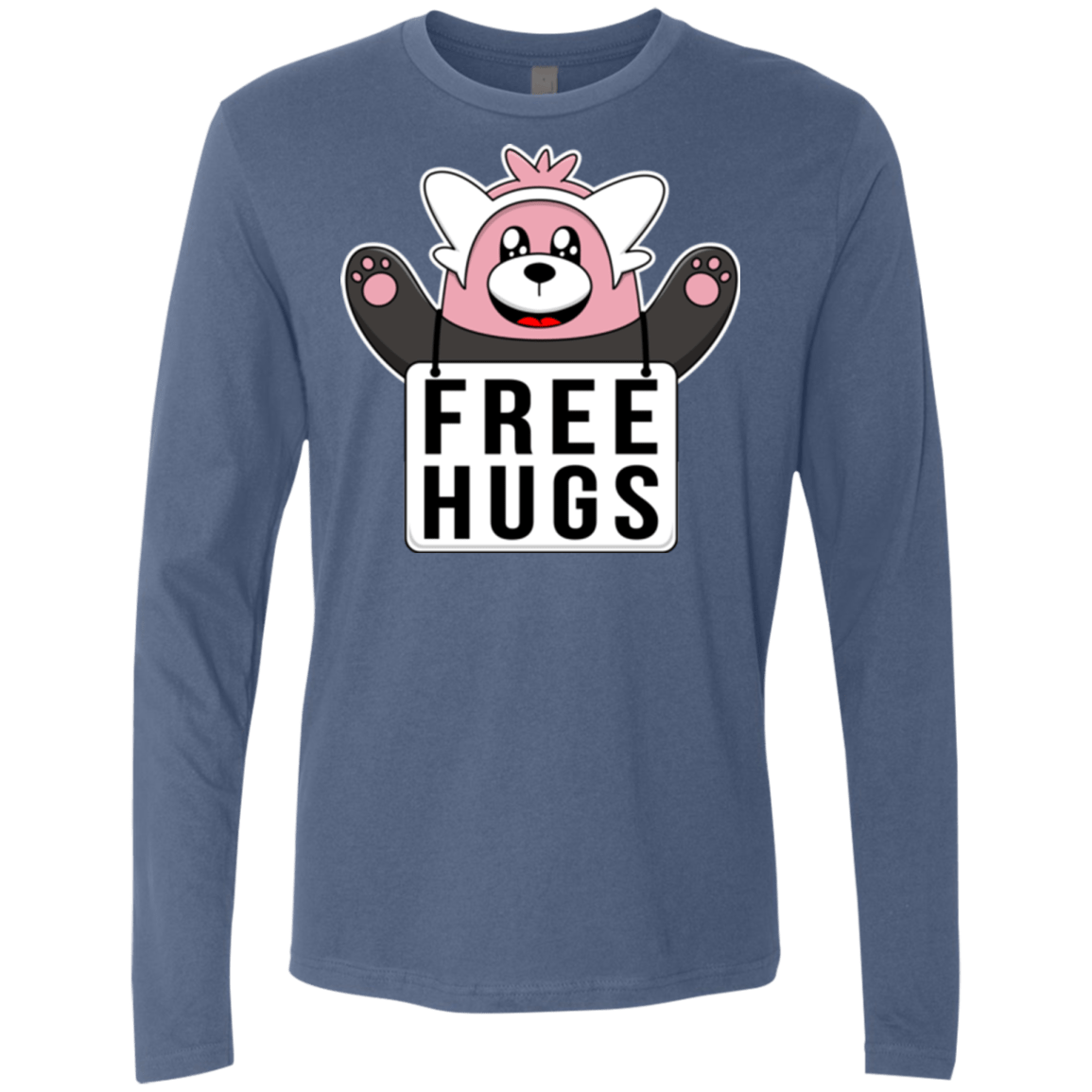 T-Shirts Indigo / Small Free Hugs Men's Premium Long Sleeve