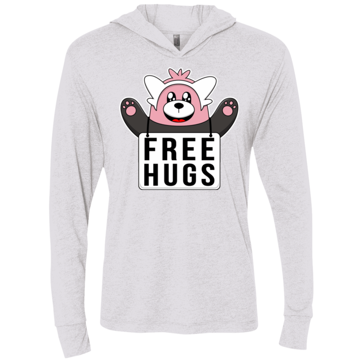 T-Shirts Heather White / X-Small Free Hugs Triblend Long Sleeve Hoodie Tee
