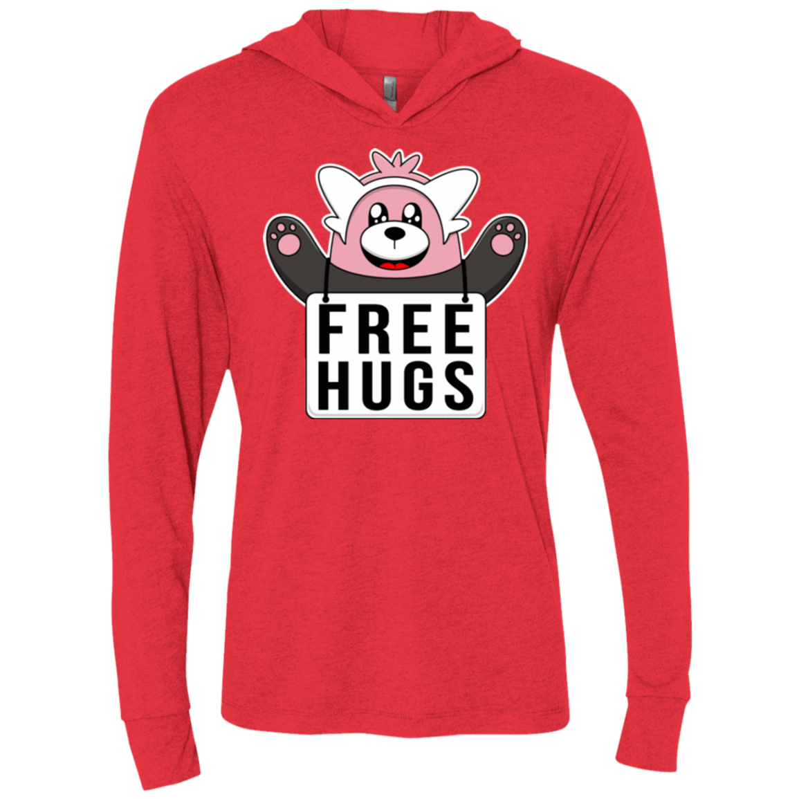 T-Shirts Vintage Red / X-Small Free Hugs Triblend Long Sleeve Hoodie Tee