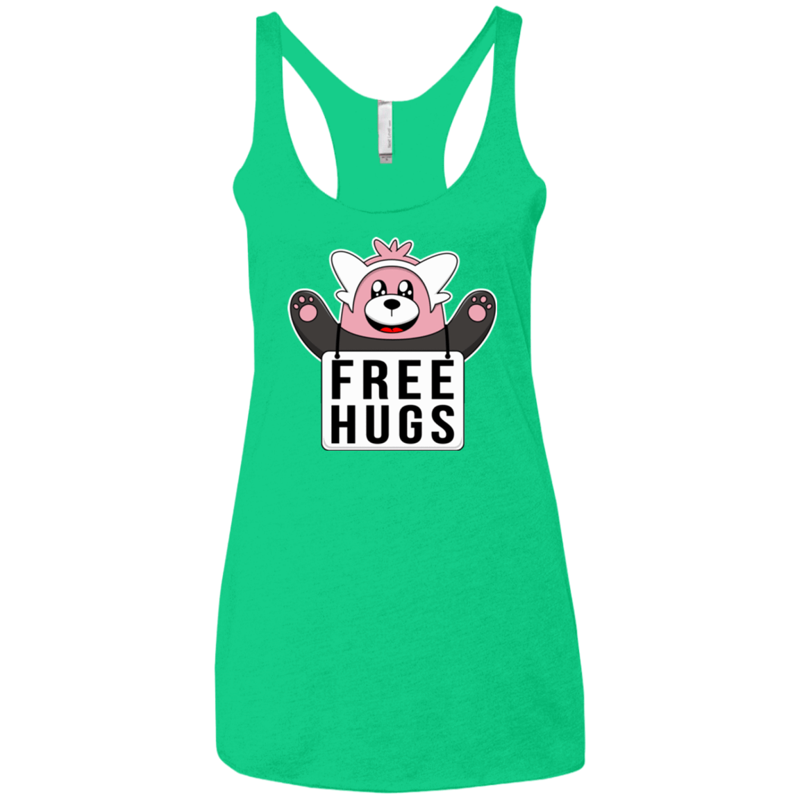 T-Shirts Envy / X-Small Free Hugs Women's Triblend Racerback Tank