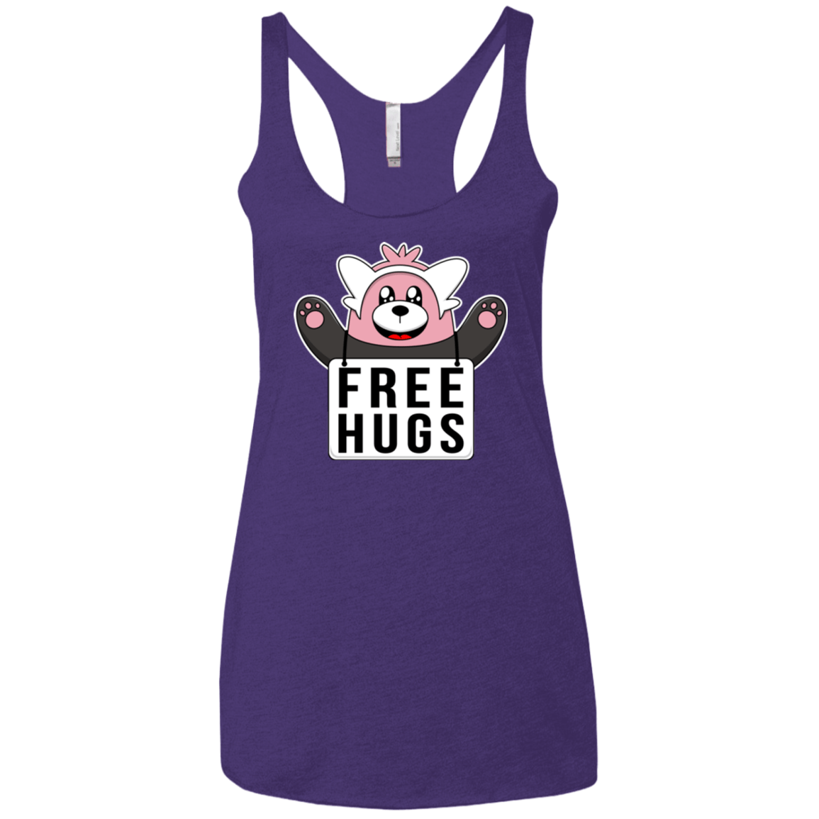 T-Shirts Purple / X-Small Free Hugs Women's Triblend Racerback Tank