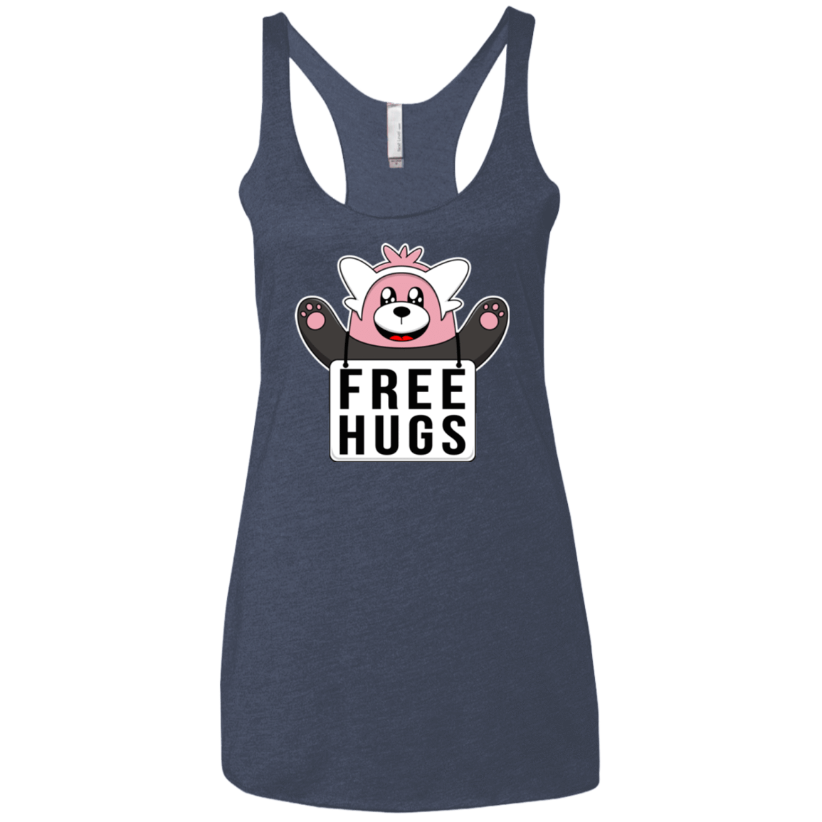 T-Shirts Vintage Navy / X-Small Free Hugs Women's Triblend Racerback Tank