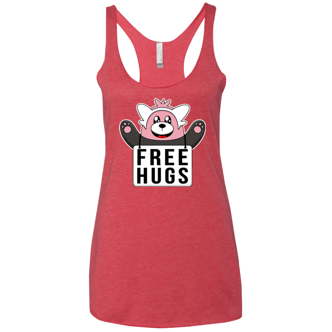 T-Shirts Vintage Red / X-Small Free Hugs Women's Triblend Racerback Tank