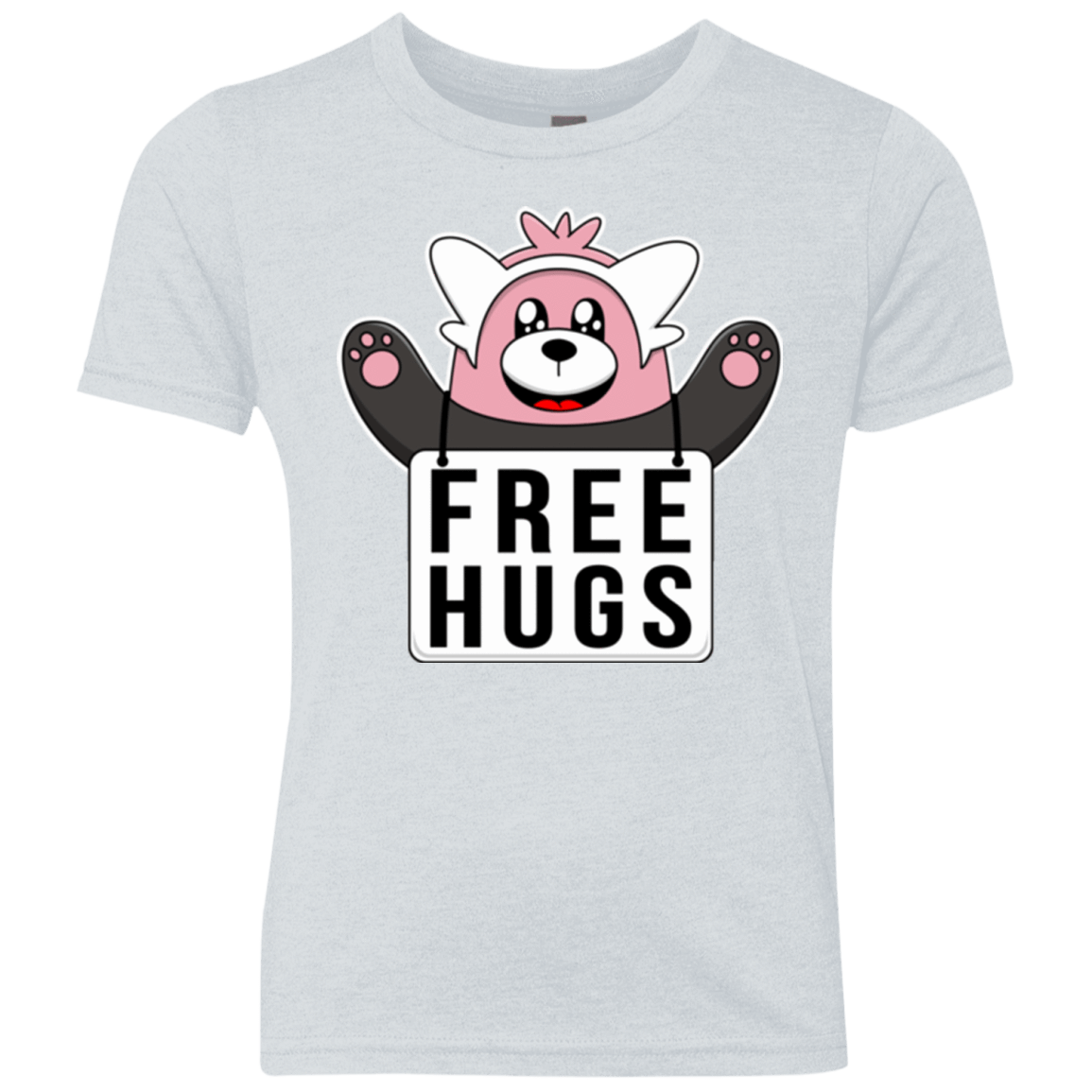 T-Shirts Heather White / YXS Free Hugs Youth Triblend T-Shirt