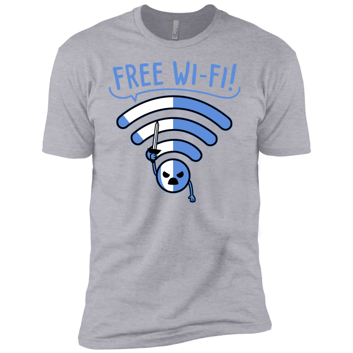 T-Shirts Heather Grey / YXS Free Wi-Fi! Boys Premium T-Shirt