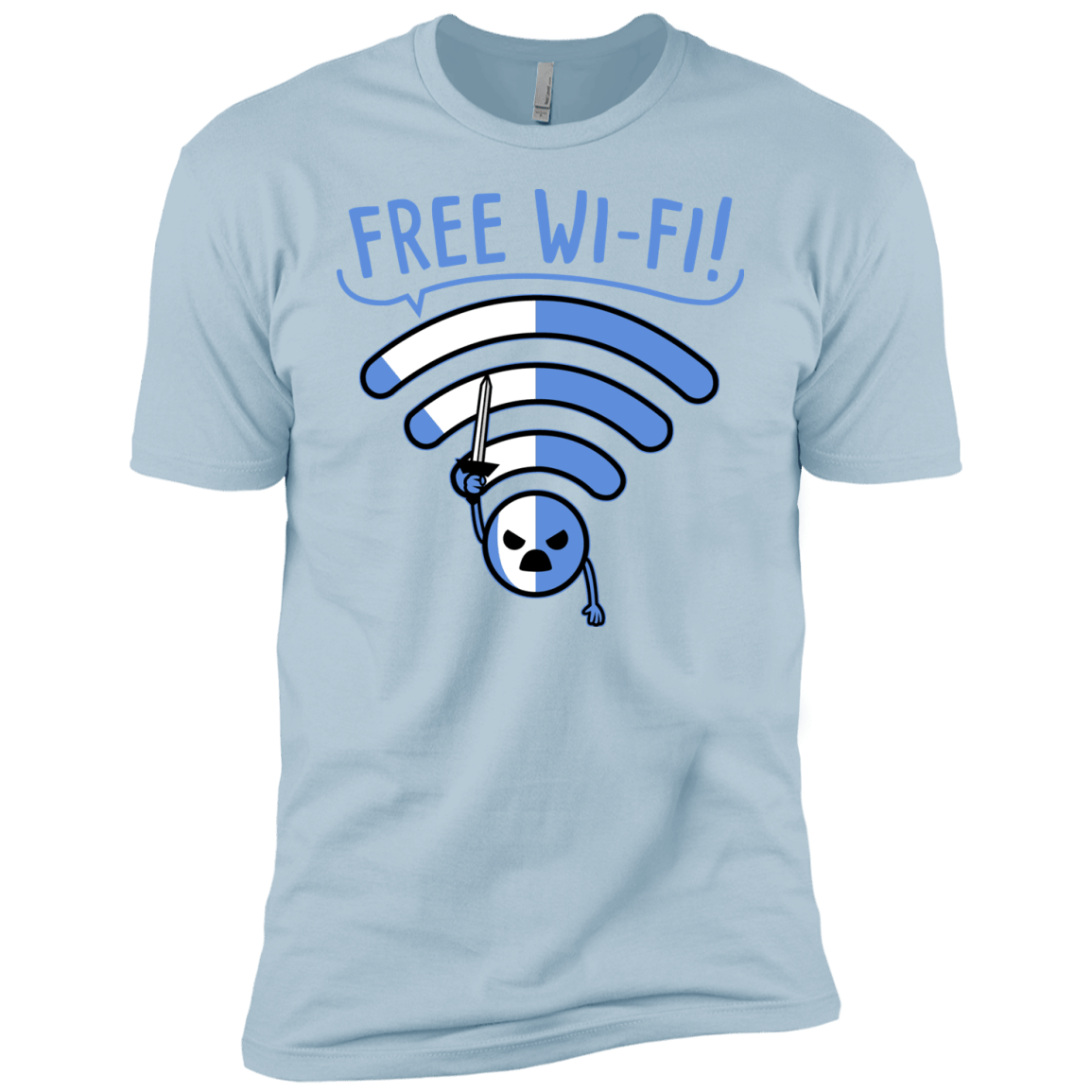 T-Shirts Light Blue / YXS Free Wi-Fi! Boys Premium T-Shirt