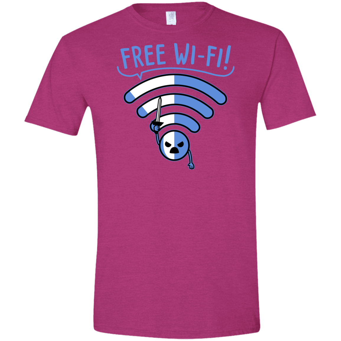 T-Shirts Antique Heliconia / S Free Wi-Fi! Men's Semi-Fitted Softstyle