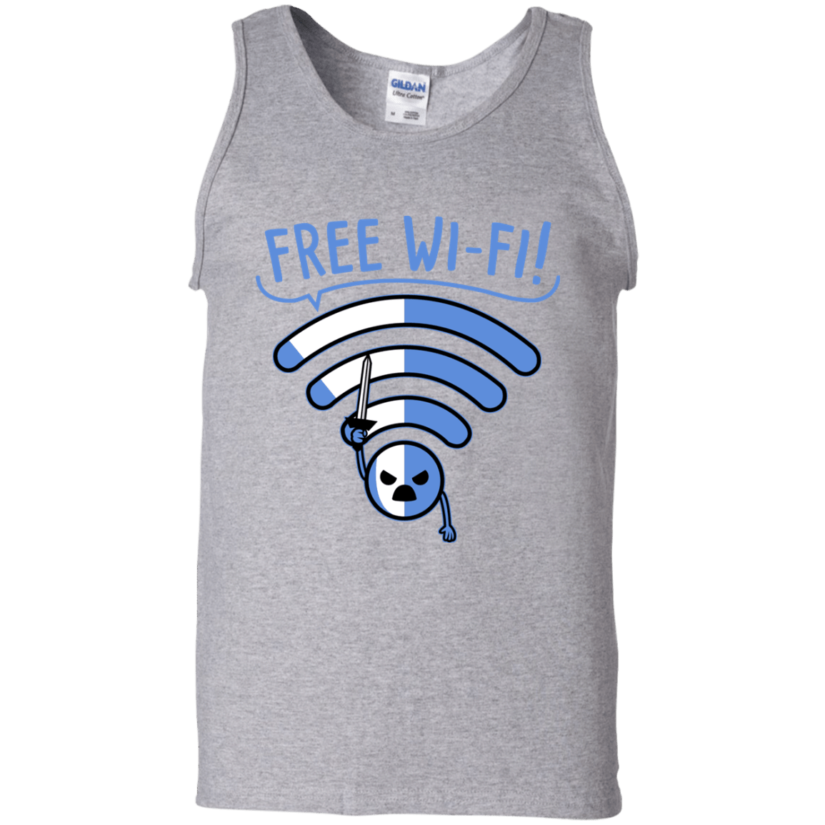 T-Shirts Sport Grey / S Free Wi-Fi! Men's Tank Top