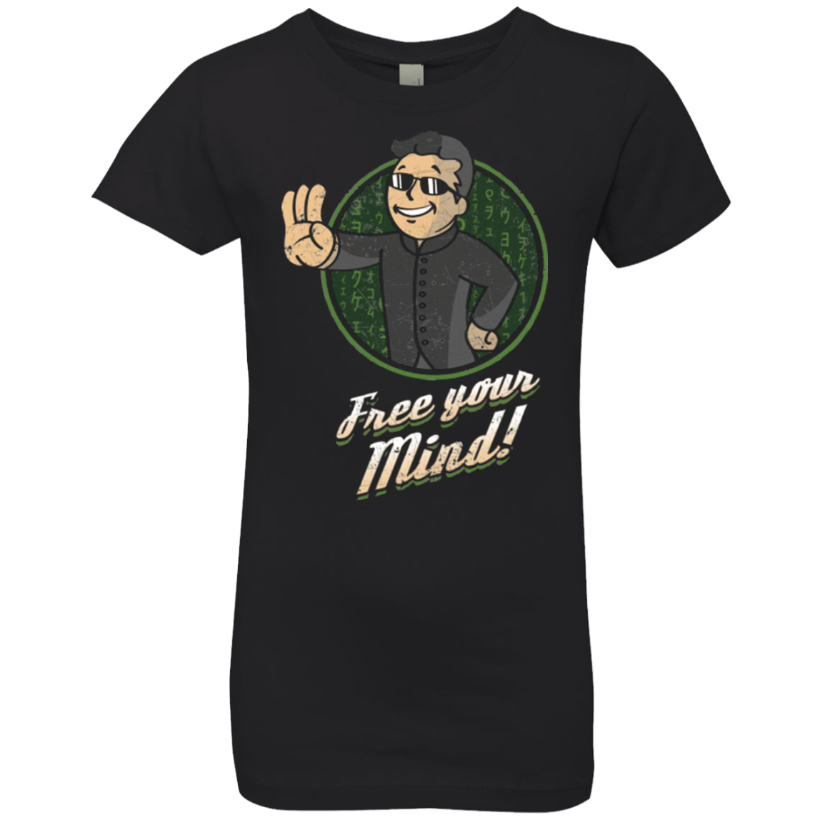 T-Shirts Black / YXS Free Your Mind Girls Premium T-Shirt