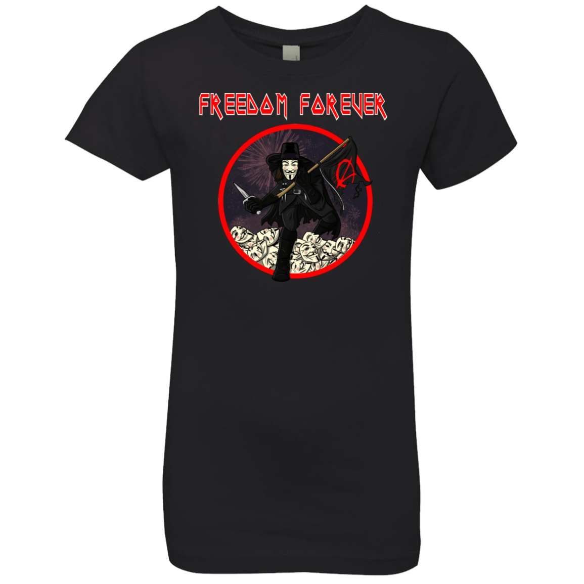 T-Shirts Black / YXS Freedom Forever Girls Premium T-Shirt