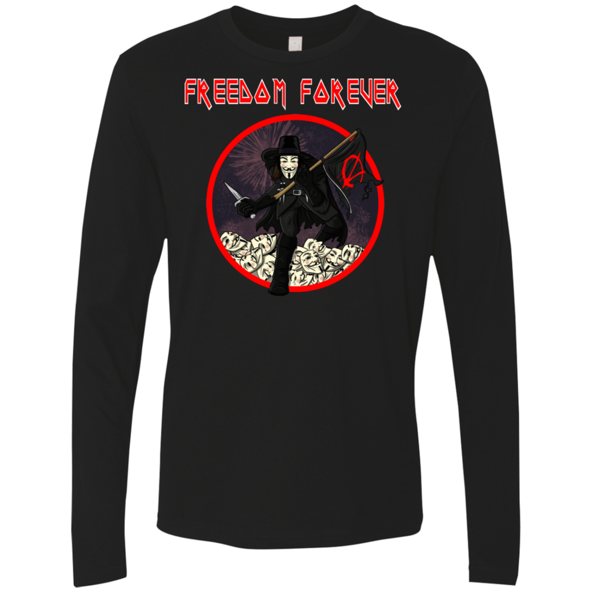 T-Shirts Black / S Freedom Forever Men's Premium Long Sleeve
