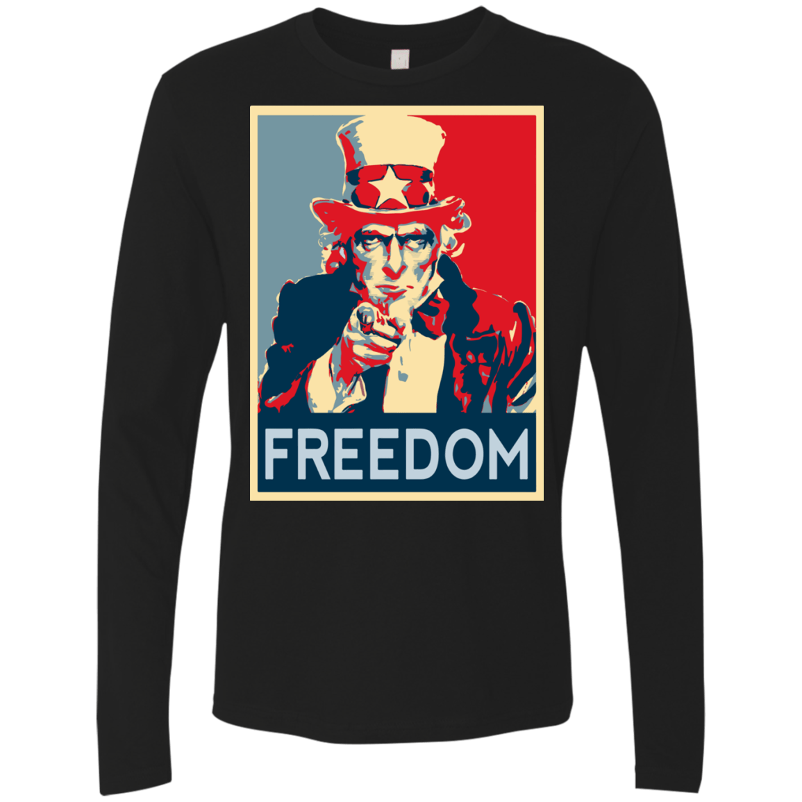 T-Shirts Black / S Freedom Men's Premium Long Sleeve