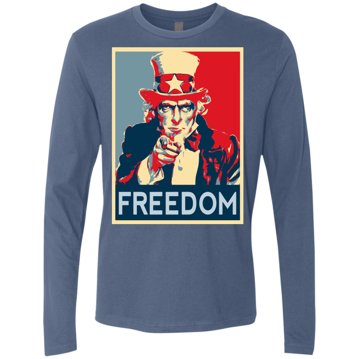T-Shirts Indigo / S Freedom Men's Premium Long Sleeve