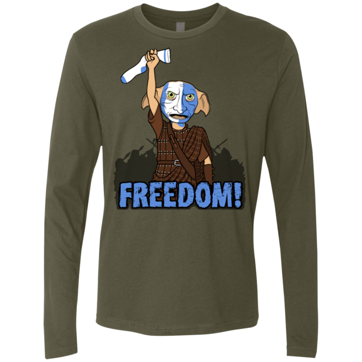 T-Shirts Military Green / Small Freedom Men's Premium Long Sleeve