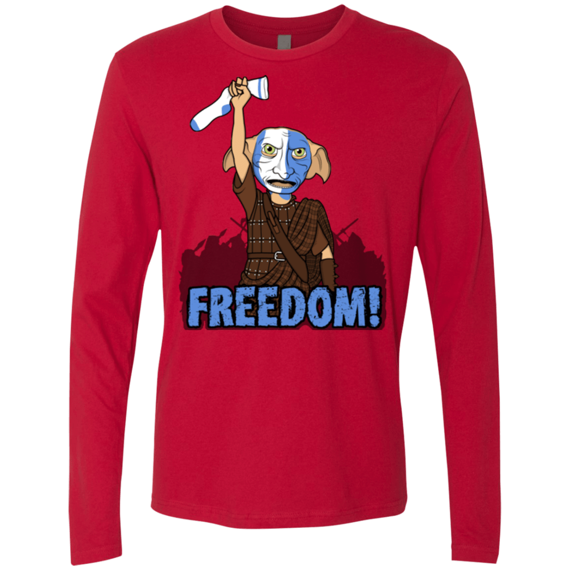 T-Shirts Red / Small Freedom Men's Premium Long Sleeve