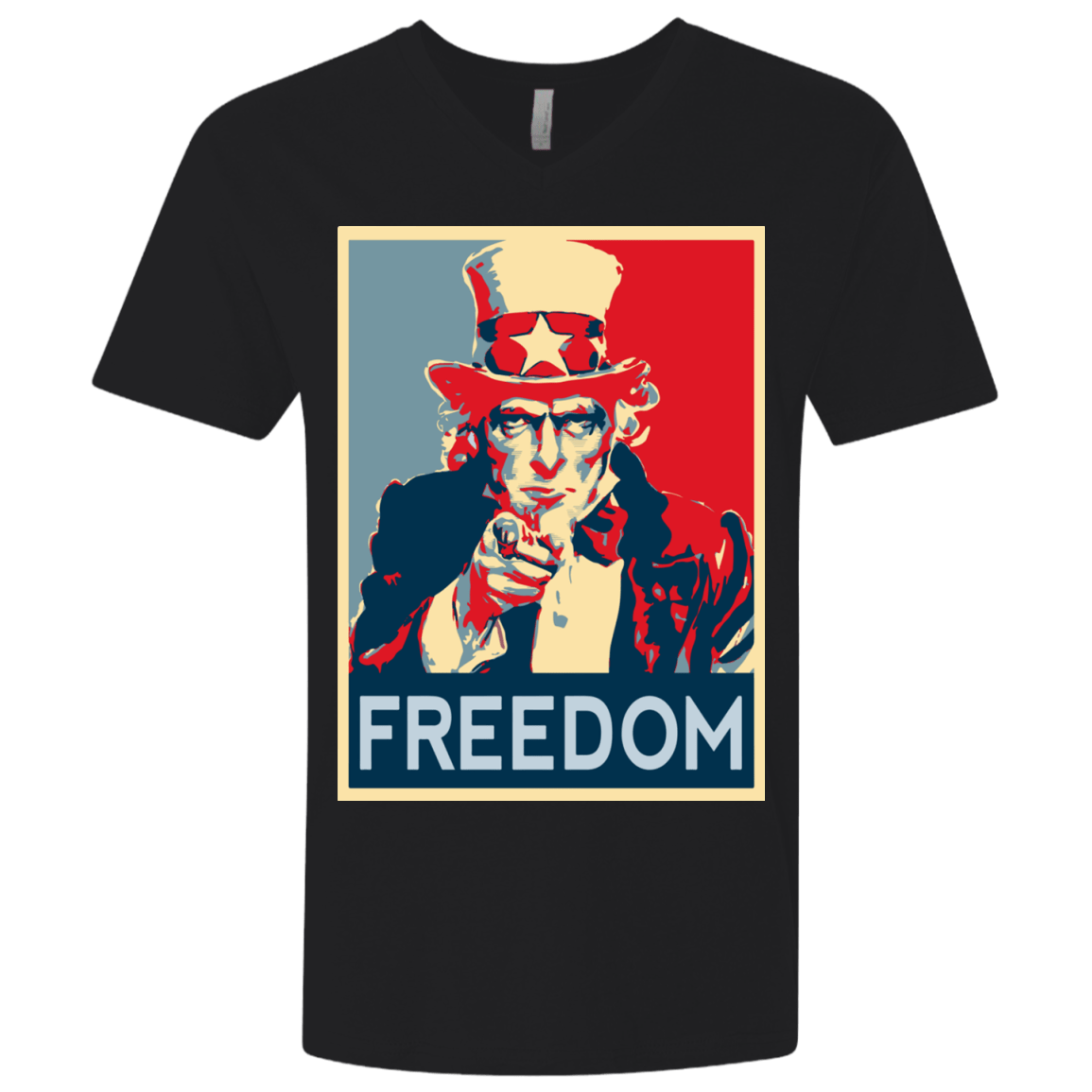 T-Shirts Black / X-Small Freedom Men's Premium V-Neck