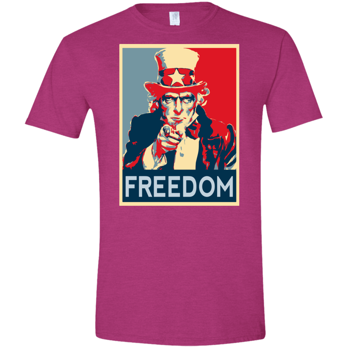 T-Shirts Antique Heliconia / S Freedom Men's Semi-Fitted Softstyle