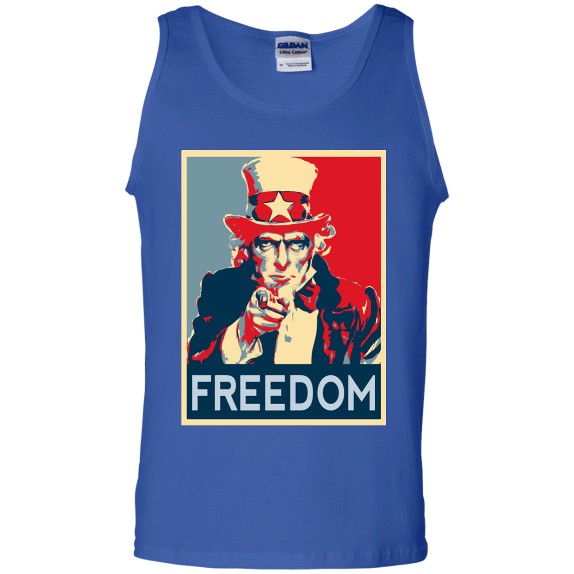 T-Shirts Royal / S Freedom Men's Tank Top