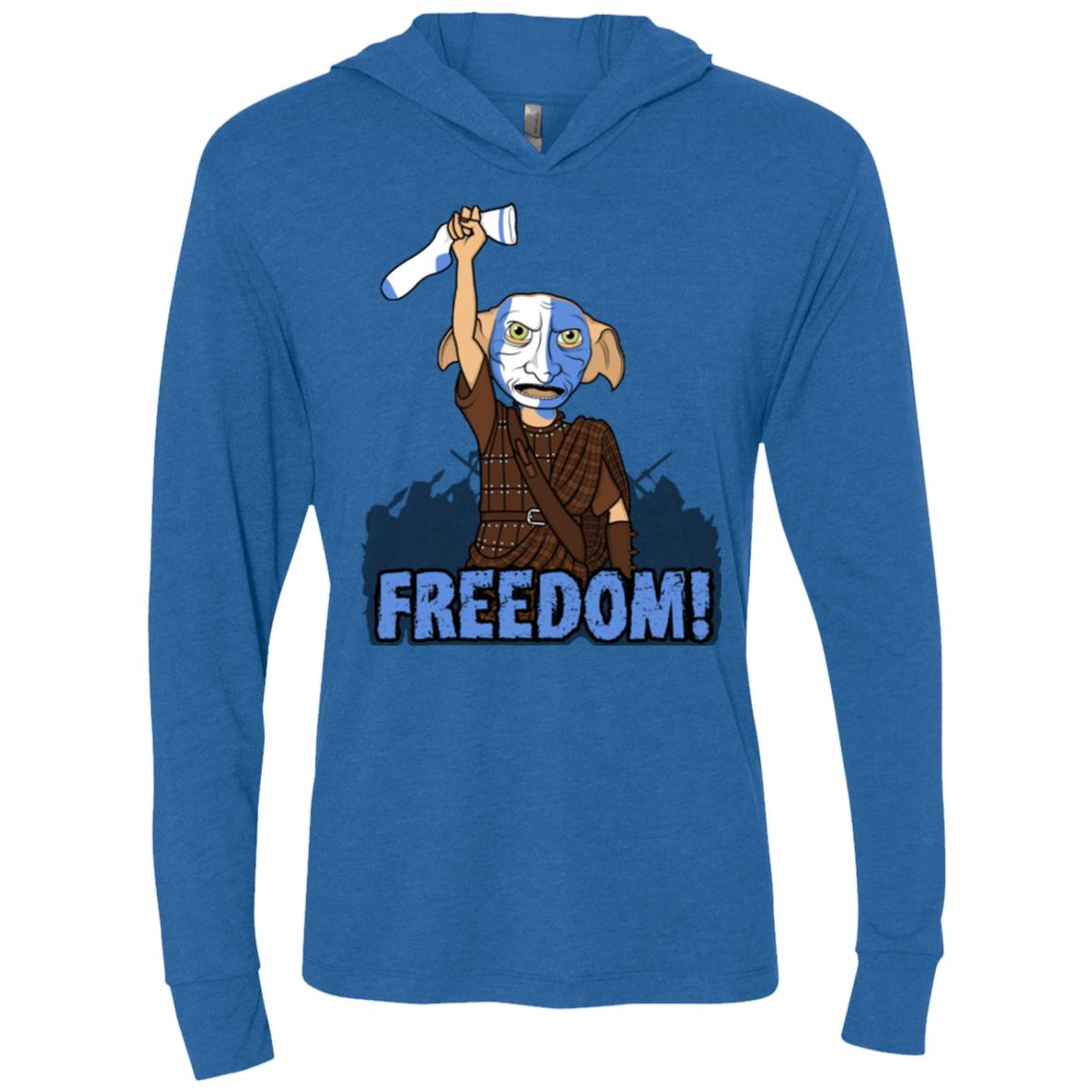 T-Shirts Vintage Royal / X-Small Freedom Triblend Long Sleeve Hoodie Tee