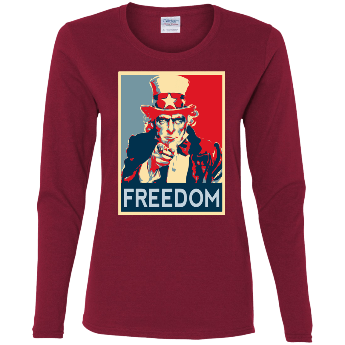 T-Shirts Cardinal / S Freedom Women's Long Sleeve T-Shirt