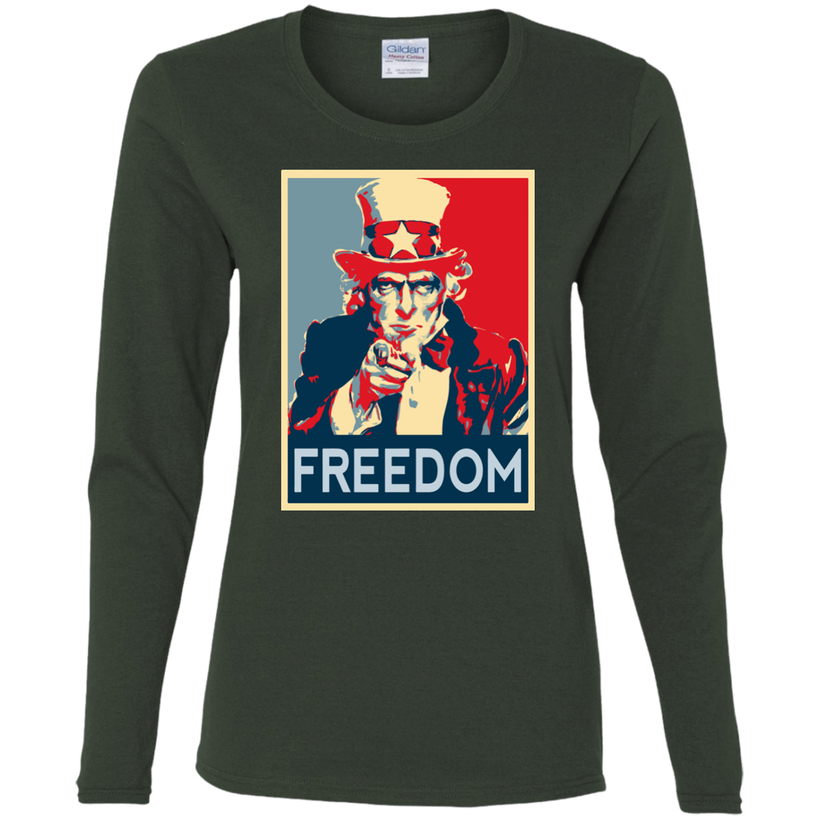 T-Shirts Forest / S Freedom Women's Long Sleeve T-Shirt