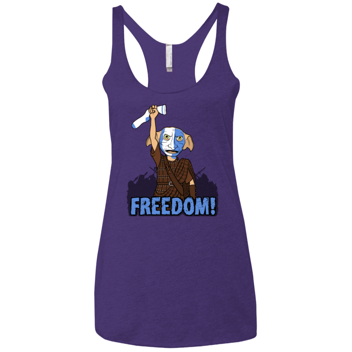 T-Shirts Purple Rush / X-Small Freedom Women's Triblend Racerback Tank