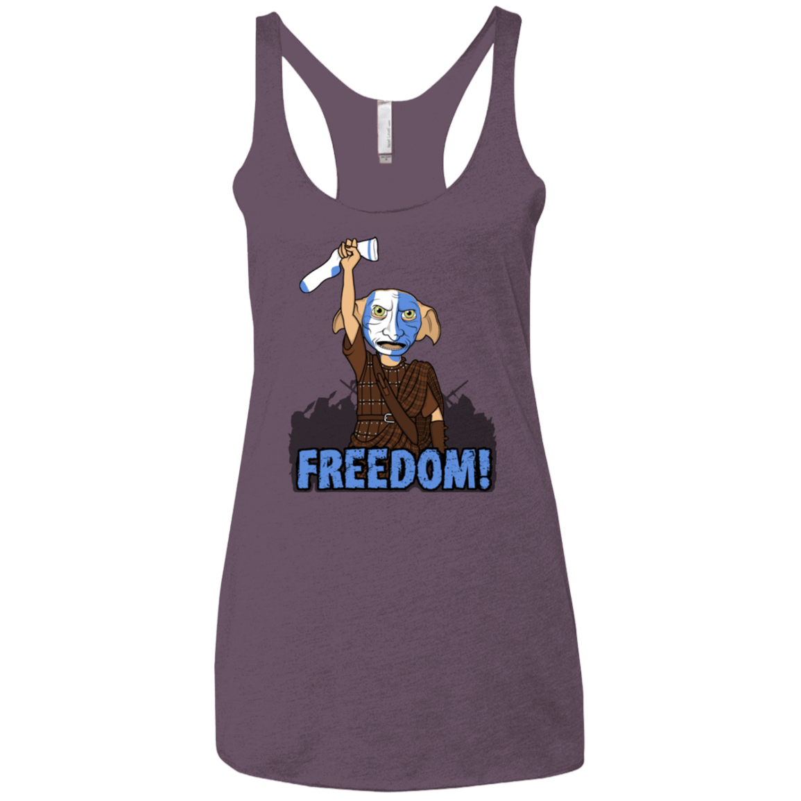 T-Shirts Vintage Purple / X-Small Freedom Women's Triblend Racerback Tank