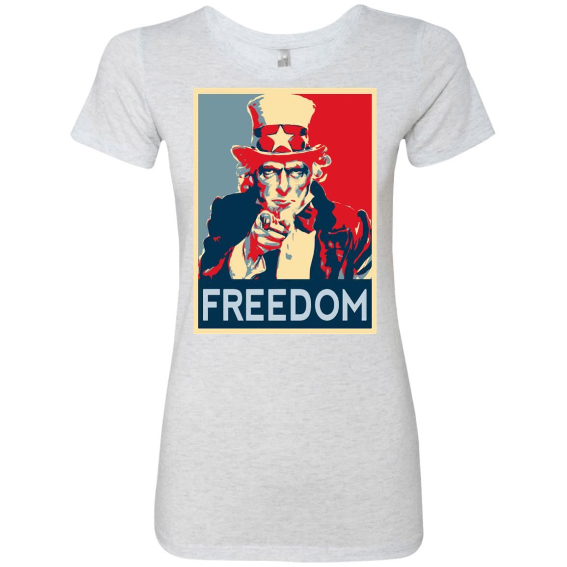 T-Shirts Heather White / S Freedom Women's Triblend T-Shirt