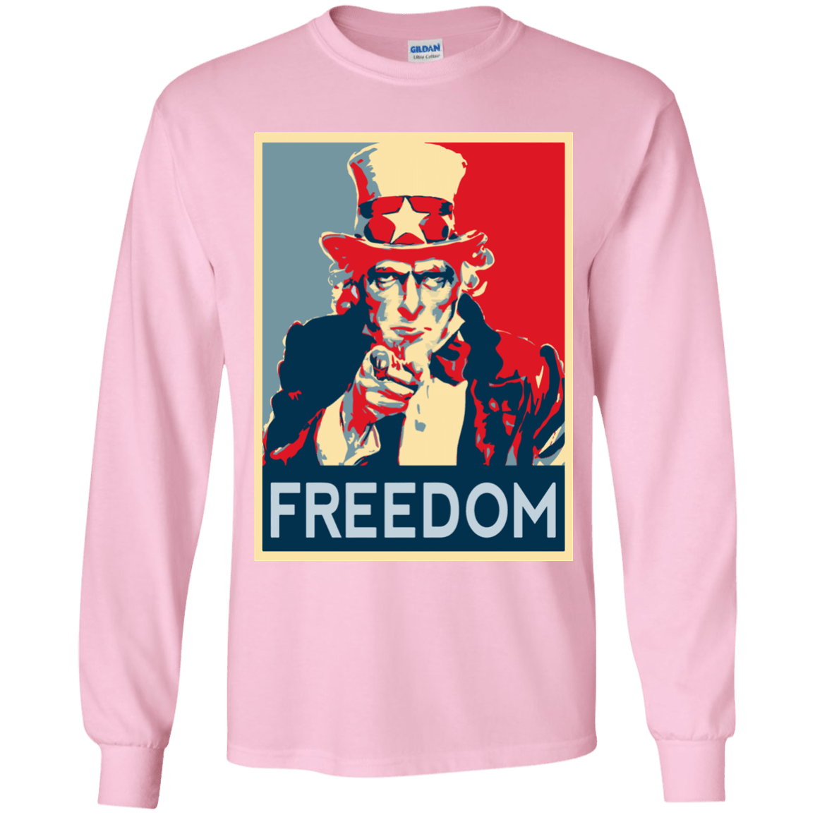 T-Shirts Light Pink / YS Freedom Youth Long Sleeve T-Shirt