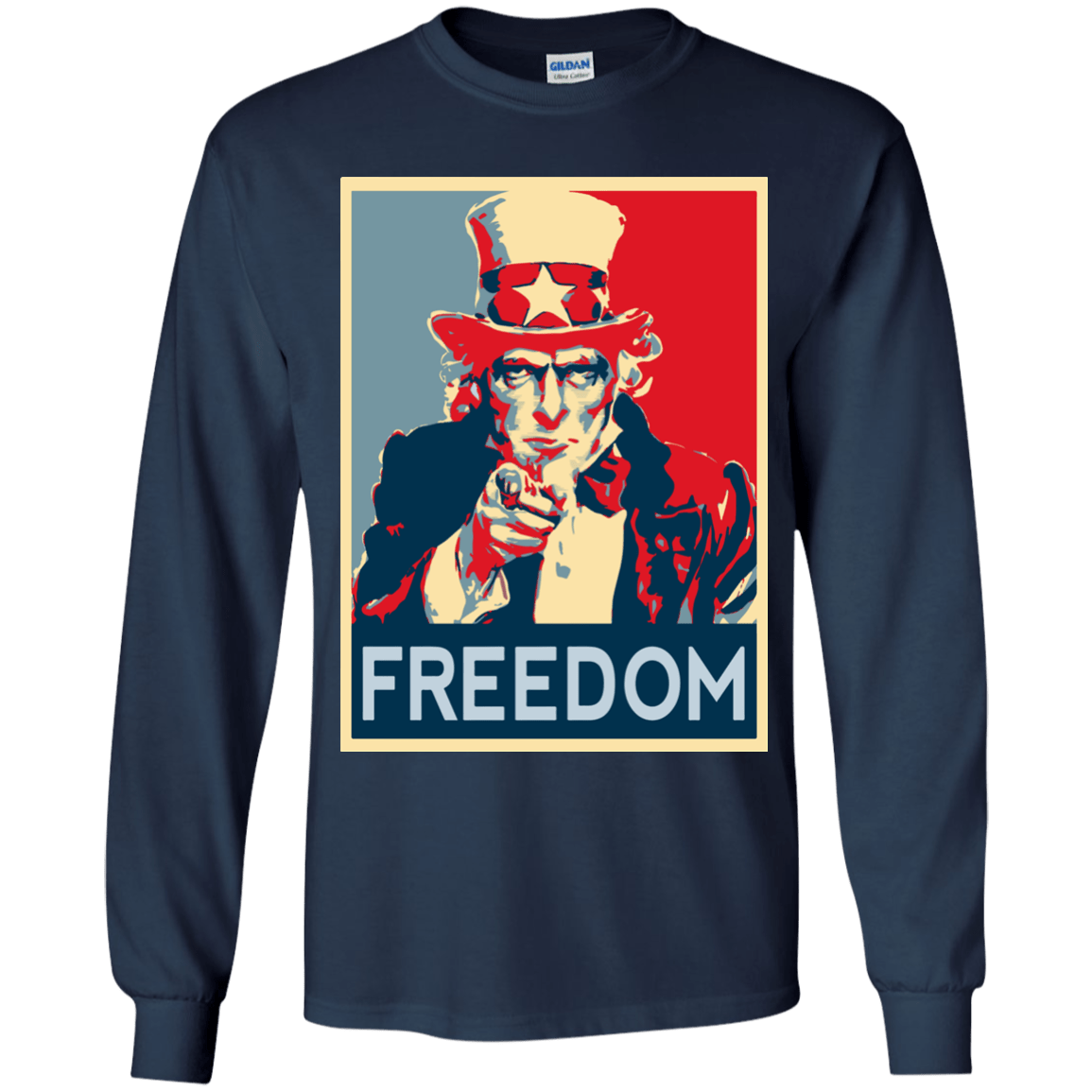 T-Shirts Navy / YS Freedom Youth Long Sleeve T-Shirt